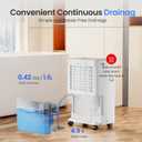 30 Pint Dehumidifier for Home & Bedroom, Up to 2,000 Sq. Ft, WiFi Smart App Control, Ultra Quiet with 1.6L Tank & Continuous Drain Hose, 3 Modes for Laundry Dry & Basement, Auto Defrost