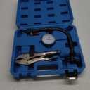 Disc Brake Rotor Gauge Ball Joint Prop Shaft Runout Flatness Measure Tool with Flexible Arm Tight Grip Locking Vise blue case