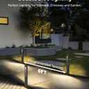 SUNVIE LED Low Voltage Landscape Lights 3W Pathway Lights Low Voltage 12-24V Landscape Path Lights 3000K CRI 90+ Aluminum Waterproof Pathway Lighting for Walkway Garden Yard ETL Listed Cord, 12 Pack