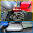 Car Door Side Rearview Mirror Cover Compatible With Mazda 3 Mazda 6 2003 2004 2005 2006 2007 2008 2009 TO1038150 TO1039150 Housing Rearview Mirror Protective Cover Black Right Passenger Side, Black
