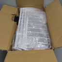 iSPECLE Freezer Organizer Bins - 4 Pack Stackable Chest Freezer Organizer for 5 Cu Ft Deep Freezer Sort Frozen Food, Deep Freezer Organizer Bins Easy to Get Food from Bottom without Digging, White