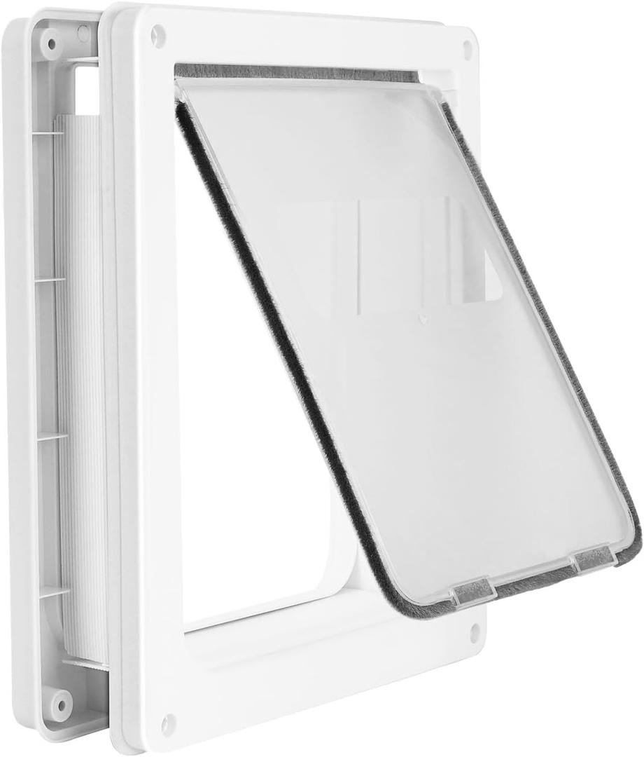 Large Doggie Door with Magnetic Locking Panel for Home Security - Durable & Weatherproof 17x14 for Medium to Large Dogs, Cats, Pets. Easy to Install