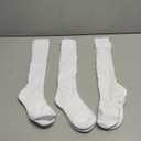 Flydo Womens Slouch Sock Scrunch Socks Soft Long Boot Socks for Women Stacked High Sock 2-3 PACK (3 Pairs White)