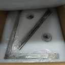 Brushed Nickel Chandelier, 6-Light Geometric Dining Room Light Fixture Over Table Metal Modern Chandelier Lighting for Kitchen Island Entryway, 20 Inch Pendant Lighting Hanging Ceiling Lamp