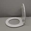 BEMIS 500EC 390 Toilet Seat with Easy Clean & Change Hinges, 1 Pack Round, Cotton White