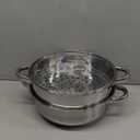 Steamer for Cooking, 5.0 Quarts Stainless Steel Steamer Pot, 2-Tier Food Steam Pots with Lid for Cooking Vegetables, Seafood, Soups, Stews and Pasta, 11 x 6.1 inch