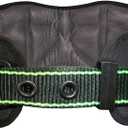 AFP Heavy-Duty 2 D-Ring Waist Body Belt w/Tongue Buckle Premium Stitching (OSHA/ANSI PPE) (Large-XLarge, Hivis & Black)