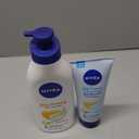 NIVEA Sheer Hydration Skin Firming Body Lotion (16.9 Fl Oz) + Skin Firming & Toning Body Gel Cream with Hyaluronic Acid (6.7 Oz), Enriched with Q10 and Vitamin C