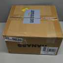 Flush Mount Light Fixture, LED Flush Mount Ceiling Light in Unique White Finish, 12-inch Close to Ceiling Light for Hallway, Porch, Living Room, Kitchen, MX100026 (White & Frosted Glass)