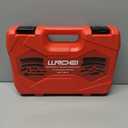 LLNDEI 3/8”Drive Impact Socket Set,Standard SAE(5/16 to 3/4-Inch) Metric Size(8-22mm), 95 Piece, CR-V Steel Deep&Shallow Kit, Adapters, Ratchet Handle, Screwdriver Bit Set, Spark Plug Socket, 6 Point