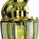 Globe Electric HZ-4170-PB Motion Activated Decorative Light, 120 Vac, 100 W, 60 Hz, 30 Ft, 150 Deg, Polished Brass, Bulb Not Included