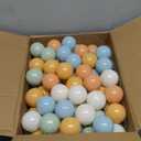 Clear Ball Pit Balls - Crush Proof Plastic Toy Balls for Boys and Girls (100 PACK, orange,teal)
