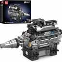 Mould King 10205 V12 Engine Building Blocks Sets, Build a Engine Model Kit That Runs, MOC Engine Model Building Kit for Adults 14+, 733 PCS for Adults