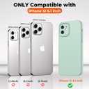 SUPFINE Designed for iPhone 12 Case,Premium Liquid Silicone with [Soft Anti-Scratch Microfiber Lining][Upgraded Camera Protection] Slim Shockproof Protective Phone Case for Men Women Girls,Aquamarine