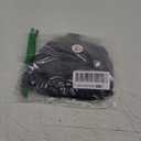 QINSEN Women's V Neck Tank Tops Double Lined Adjustable Strap Camisole Shirt (Large, Black)