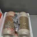 Hamucd White Boho Ceramic Lamps with Rope for Living Room Set of 2 Nautical Rattan Coastal Bedside Table Lamps for Bedroom Beach Nightstand Lamps with 2 Bulbs