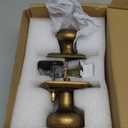 Newlaking Door Knobs Interior, Classic Decorative Antique Brass Privacy Door Knob Perfect for Bedroom or Bathroom Doors, Durable Stylish Hardware for Indoor Use- 1 Pack