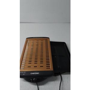 Chefman Smokeless Indoor Grill, Nonstick Tabletop Electric Grill Indoor for Grilling and BBQ with Adjustable Temperature Control, Dishwasher-Safe Removable Gilling Plate, Raclette Table Grill, Copper