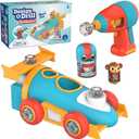 Educational Insights - Design & Drill Bolt Buddies Race Car Toy, Electric Drill and Screw Toys, Take Apart Car for Kids, STEM for Toddler Boys & Girls, Mechanic Toys, Build and Play Set for Toddlers