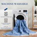 YOUR MOON Twin Size Mattress Pad 300GSM, Soft Breathable Mattress Topper, Noiseless Quilted Bed Pad Cover with Fitted Deep Pocket to 8-16 Inches, Blue