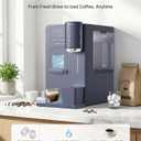 3-in-1 Water Dispenser with Ice Maker - Hot/Cold/Warm Water, Adjustable Water Volume, Countertop, Compact Coffee Brewer for Home & Office, Deep Navy