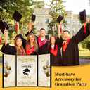 6 Pcs Graduation Guest Books with 6 Pcs Pens, Graduation Signature Board for 2025, Grad Party Supplies Presents for High School College (Black)