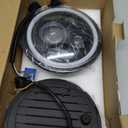 7 Inch LED Headlights Round Halo Angel Eyes DOT Approved 2PCS Classic LED Headlights with White DRL Amber Turn Signal H6024 High/Low Beam Lights for Wrangler JK TJ LJ CJ