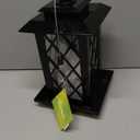 Large Bird Feeders, Hanging Bird Feeders for Outdoors, 3.2lb Capacity Lantern Wild Bird Feeders for Outside Hanging, Black