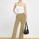 Tapata Women's 28''/30''/32''/34'' Stretchy Bootcut Dress Pants with Pockets Tall, Petite, Regular for Office Work Business, M