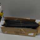 LANTEFUL 3 Tier Shoe Rack for Closet, Shoe Organizer with 5 Hooks, Long Shoe Shelf Storage for Sneaker and Boot Stackable Free Standing Shoe Rack for Entryway, Garage, Small Spaces, Dorm (Black)