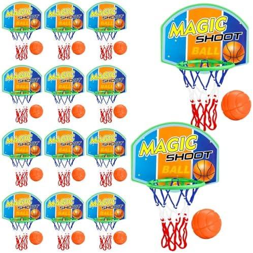 Gosodeny 12 Set Basketball party favors Mini Basketball Game Set Basketball's Present from Teacher Classroom Rewards Prizes Exchanges Basketball Party Favors