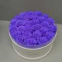 Perfectione Roses 27 Roses in a Box, Mothers Day Rose, Preserved Flowers for Her, Flowers for Delivery Birthday Gifts for Women (Light Purple)