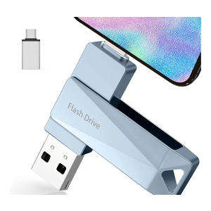 512GB Photo Stick for Phone, Qainerly USB Flash Drive for Phone All Models, 4-in-1 Design Transfer Storage, iPad/PC/Android