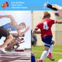 Electric Whistle Handheld Electronic Whistle for Coaches 3 Tones High Volume Electric Whistle with Lanyard Battery Operated Outdoor Sport Whistle for Teacher Referees (Black and Blue)