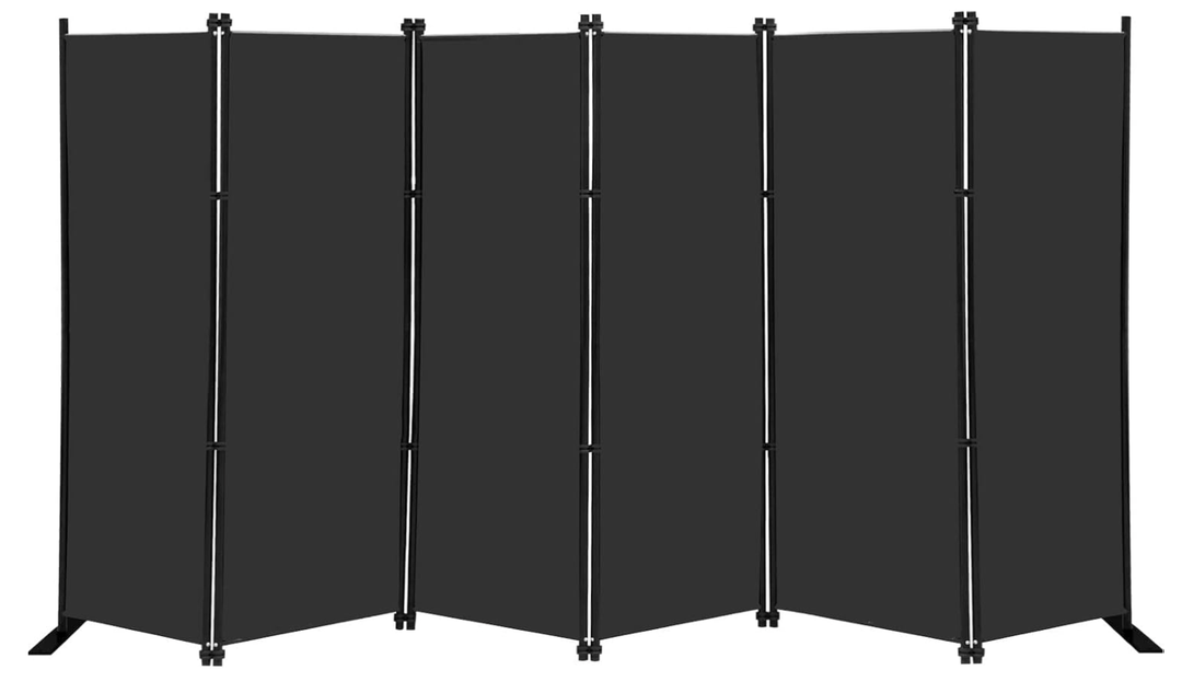 6 Panel Folding Privacy Screen 9ft Wide 6ft Tall Room Divider