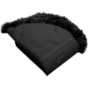 Furhaven Replacement Donut Dog Bed Cover Plush Long Faux Fur Calming Cuddler, Machine Washable - Black, Large