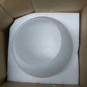 White Glass Globe Shade Fixture Replacement, 5.9 Inch Diameter, E26 Base 1-5/8 Inch Fitter, double hole Glass Globe Lampshade Cover for Pendant Wall Sconce Chandelier Vanity Mirror Light