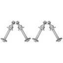 Suspenix Front Alignment Camber Caster Bolt Kits, Lower Control Arm Bolts and Nuts Compatible with Dodge 2006-2024 Ram 1500, Jeep 2022-2024 Wagoneer Grand Wagoneer (for Both Sides)