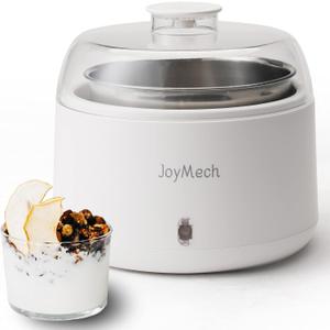 Yogurt Maker, Compact Greek Yogurt Maker Machine with Constant Temperature Control, Stainless Steel Container, 1 Quart for Home Organic Yogurt