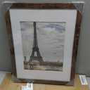 Hongkee 11x14 Picture Frame with Real Glass - 8x10 Wooden Frame with Mat, Horizontal and Vertical Display for Wall or Tabletop (Rustic Brown, 1 Pack), 11X14 in