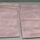 ChrisDowa Grommet Room Darkening Curtains for Bedroom and Living Room - 2 Panels Set Thermal Insulated Blackout Curtains (Pink, 38W x 45L)