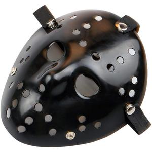 Gmasking Horror Killer Halloween Costume Hockey Mask Party Cosplay Voorhees Props (Full-Black)