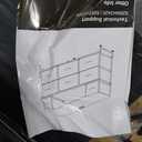 CONCETTA 55 inch TV Stand Dresser, 8 Fabric Drawers Storage Organizer for Bedroom Living Room, LED & Charging Station, Wood Black