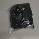 SOLY HUX Women's Satin Crop Blouse Collared V Neck Long Sleeve Shirts Sexy Cropped Tops (Plain Black, X- Large)