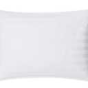 DOWNLITE Down Extra Thin, Flat & Soft Pillow for Stomach Sleepers (Hypoallergenic) (Standard/Queen)