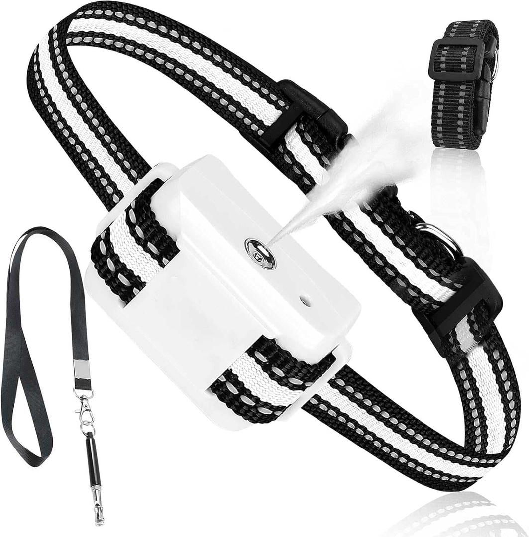 Citronella Bark Collar, Spray Bark Collar [1 Citronella Refill] Level 3 Sensitivity Adjustable Waterproof Chargeable Spray Bark Collar for Small, Medium & Large Citronella Dog Bark Collar