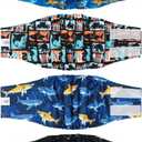 CuteBone Dog Diapers Male 4 Pack Puppy Wraps Reusable Doggie Belly Bands for Male Dogs Small Medium Large (XL(21"-27"))