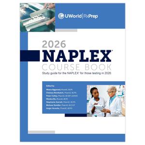 UWorld RxPrep's 2026 NAPLEX Course Book for Pharmacist Licensure Exam Preparation
