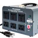 Yinleader 5000 Step Up/Down Transformer Converter 110/120 Volt - 220/240 Volt w/US Power Cord,Circuit Breaker Protection (Grey)