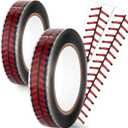 Outus 2 Rolls 110 Yards Baseball Stitches Design Tape Adhesive Packing Crafting Wrapping Decorative Roll Tape for Thanksgiving Christmas Wrapping Funny Home Decoration Sealing and More